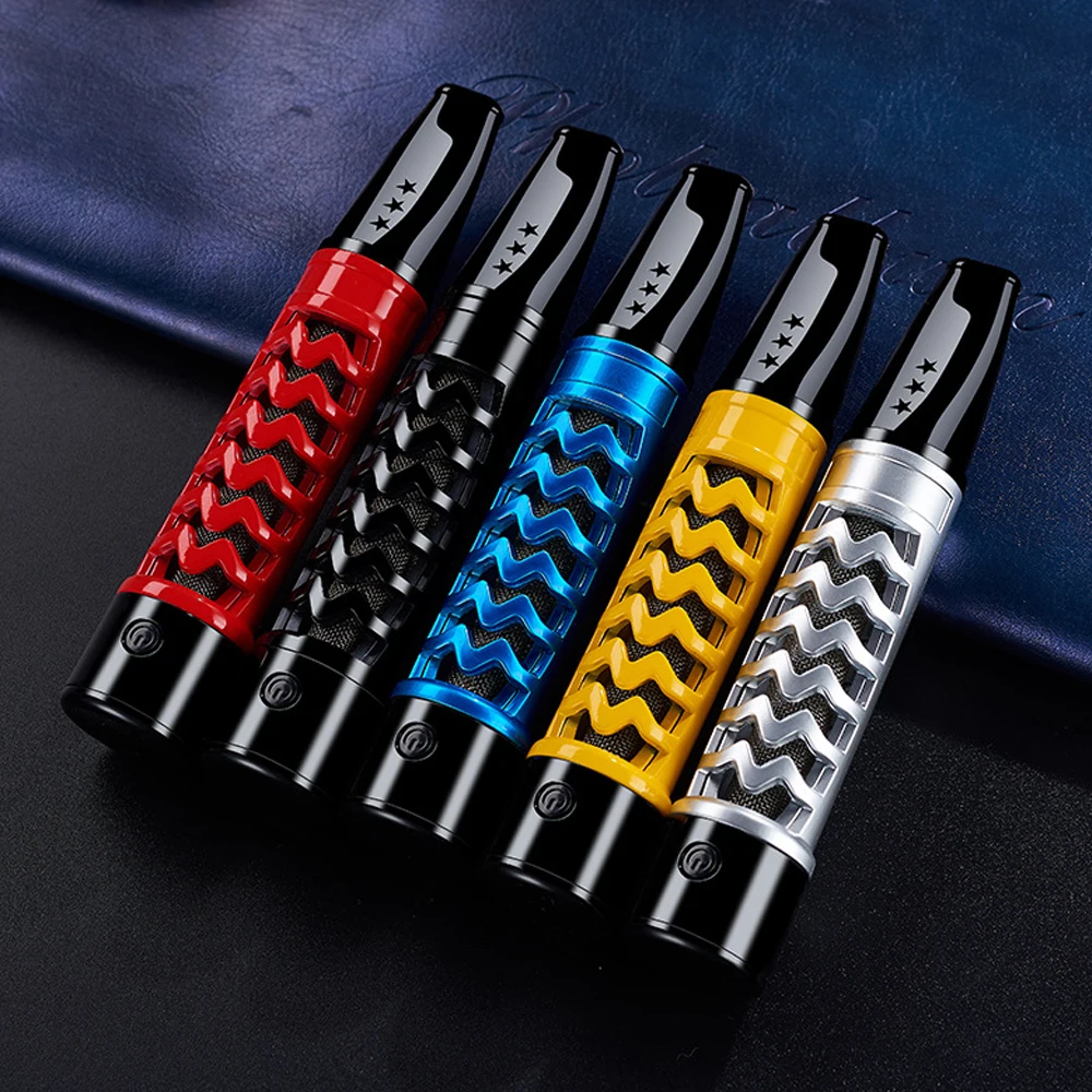 Lazy Cigarette Holder Ashless Eco-friendly Cigarette Filter Car Dust-proof Cigarettes Sleeve Ashtray USB Electric Lighter Gadget