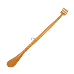 Brown Plastic Handle Back Scratch helper Massager 48 cm