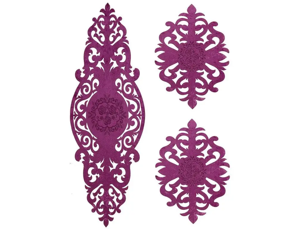 Roseart Velvet Salon Kit 3 Piece Damson