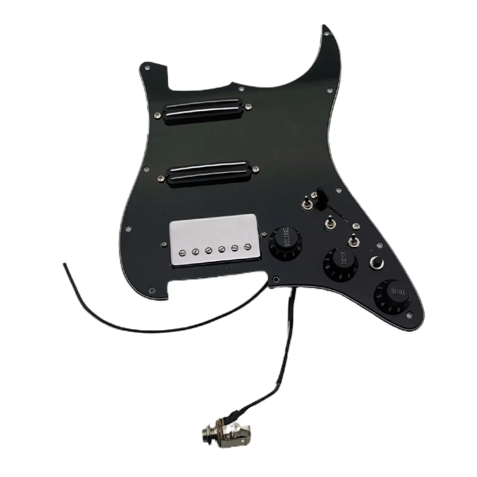 

Prewired loaded Pickguard Guitar Pickups Humbucker Pickups Alnico 5 HSS Wiring Harness Push-Pull Single Cut Set