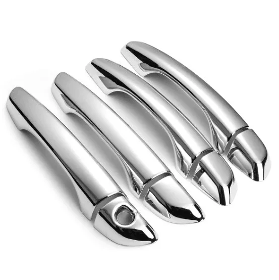 For Hyundai I30 2017 2018 2019 2020 New Chrome Carbon Fiber Car Door Handle Cover Trim Sticker Car Styling Accessories Overlay