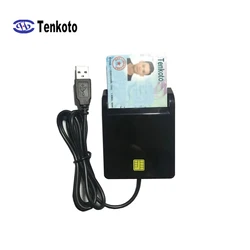 USB Contact Smart Chip Card IC Cards Reading With SIM Slot ISO7816 ID Card Smart Reader Writer