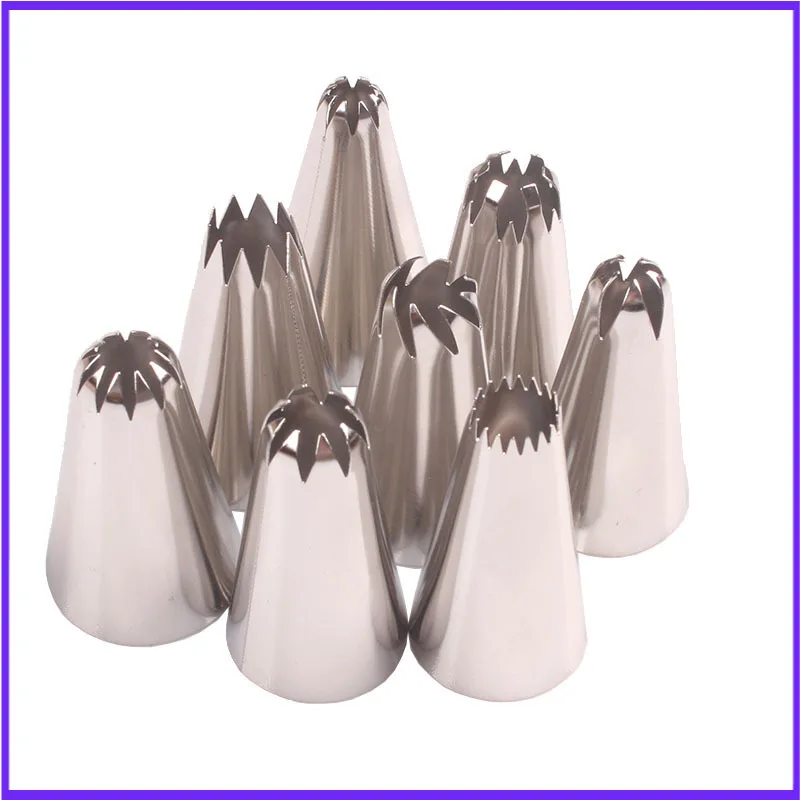 8-Piece Decorating Mouth Baking Cake Cream Tool Decorating Mouth Set
