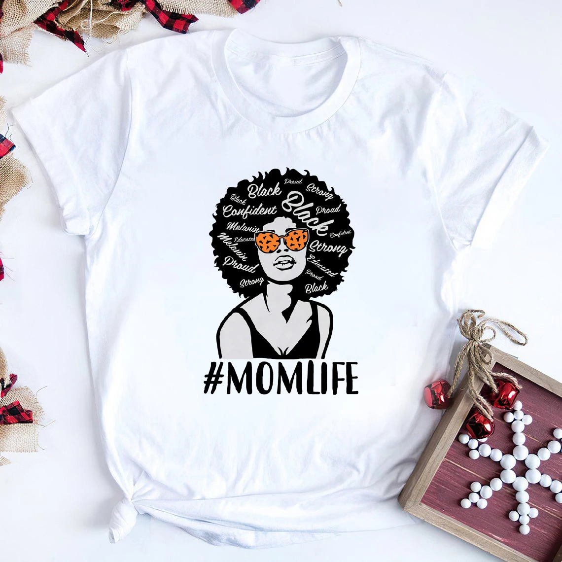 

Black Mother Shirt Black Queen Girl Afro Mom T-Shirt Cool Mama Life shirts Black Mom Queen Melanin Tees