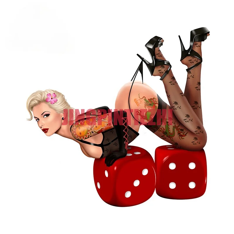 Car Stickers Vinyl Motorcycle Decal   Decoration Laptop for Lucky Lady Personality Car Stickers