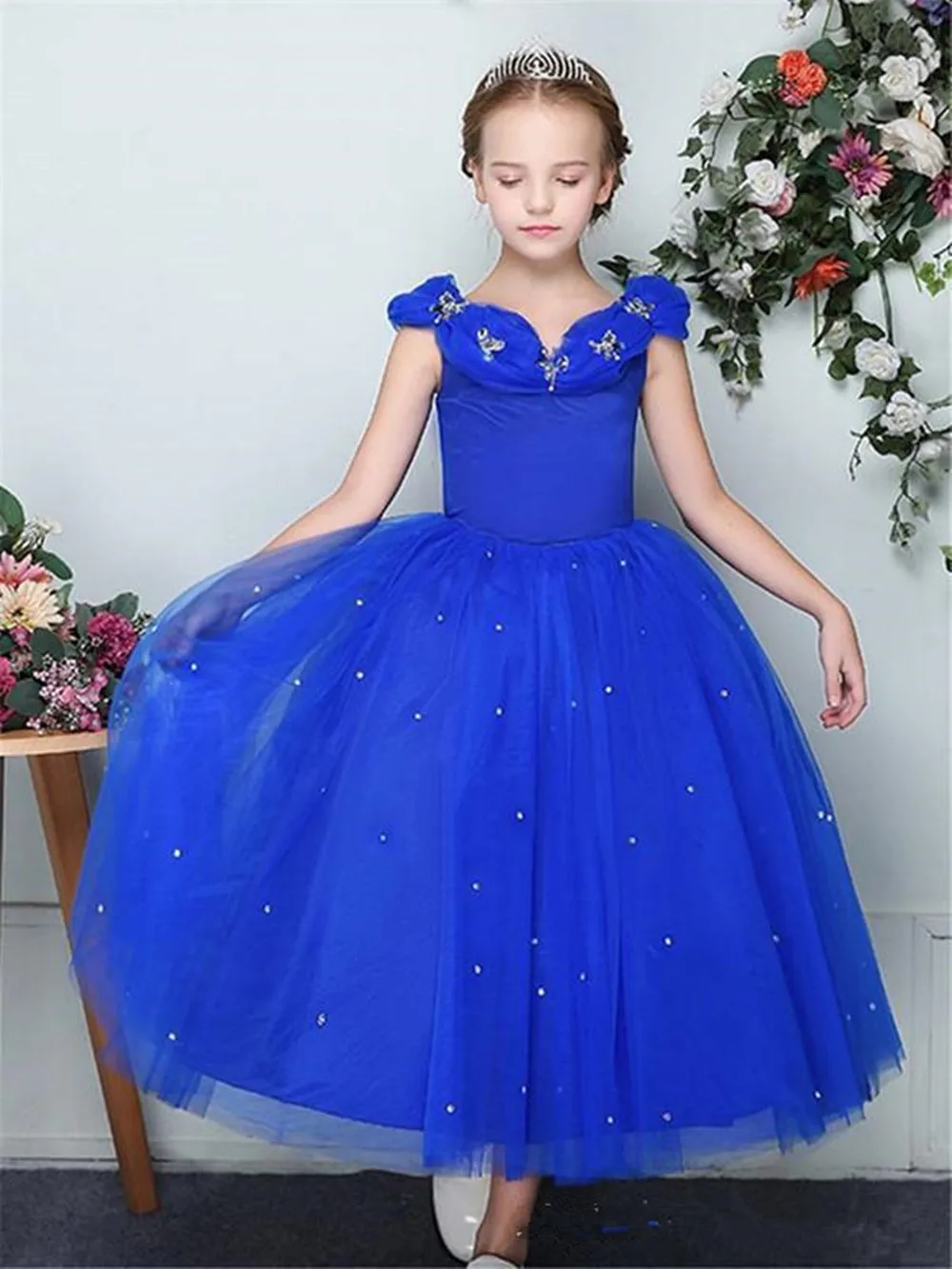 

Ball Gown Kids Dark Burgundy Pageant Dress Special Ocassion Dresses Birthday Party Girls Aged 6-14 Years