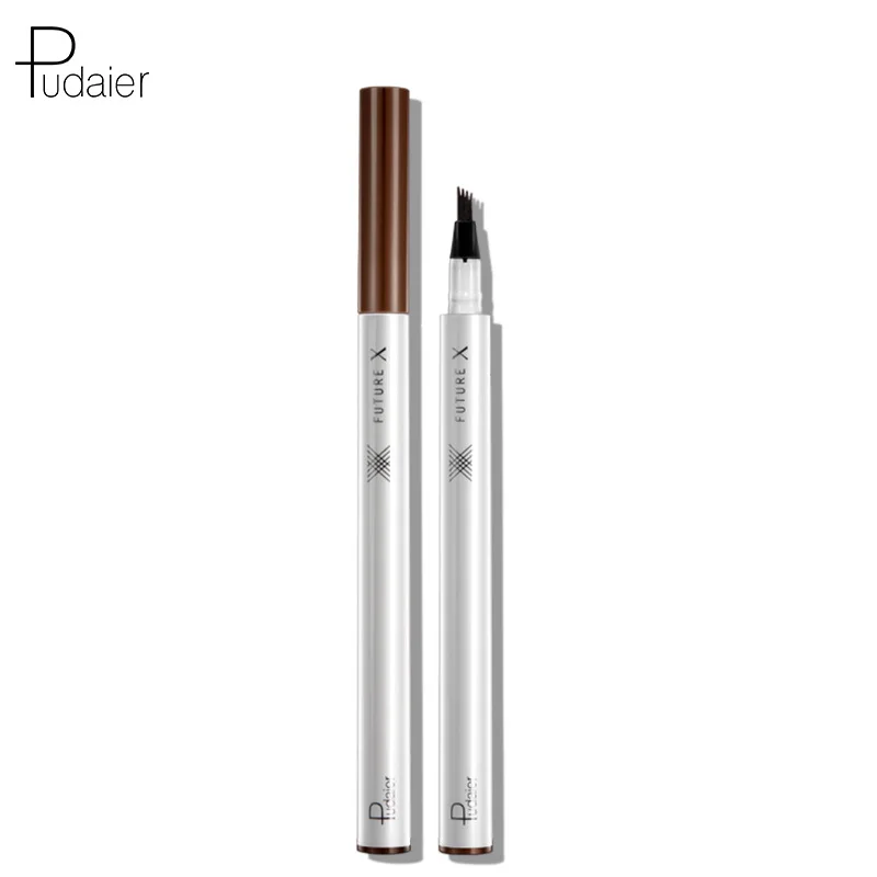 Pudaier Liquid Caner Eyebrow Pencil Micro-Carving 4-Fork Head Water-Proof 3-Dimensional Long-Lasting Color Natural Makeup Gift