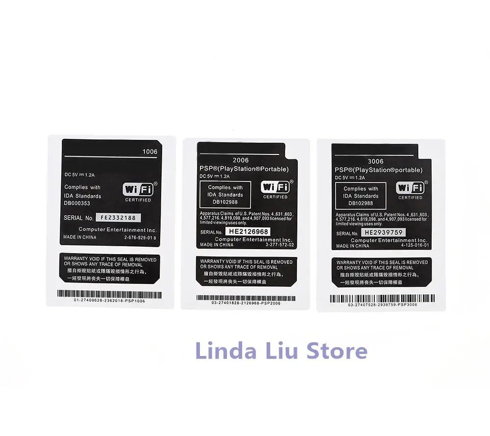 10 قطعة ملصقات لاصقة بديلة لـ PSP 1000 PSP 2000 PSP 3000 وحدة التحكم بطاقة لاصقة مانعة للتسرب ملصق الضمان JP إصدار HK الأمريكي