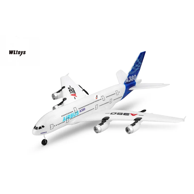 Top WLtoys Airbus A380 Airplane Toys 2.4G 3Ch RC Airplane Fixed Wing Outdoor Flying Toys Drone A120-A380 RC Plane Toys For Adult