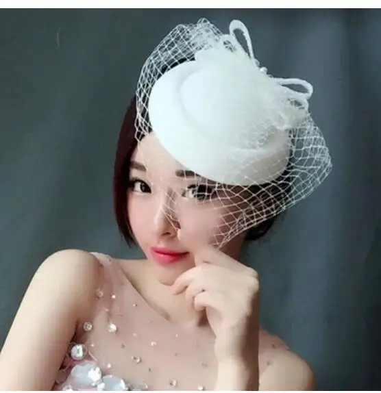 

Bride's lace screen hat The Great Britons of the Restoration of Antiquity Cheongsam hat Dress Veil Headdress for Little Hat Fema