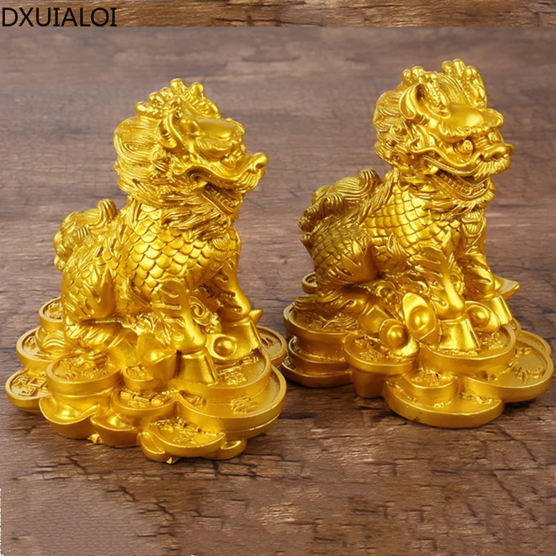 

DXUIALOI creative animal A pair decoration resin crafts store opening housewarming gift company home living room decorations