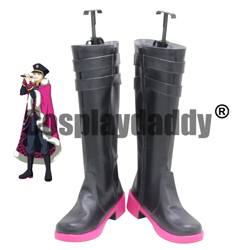 IDOLiSH7 Re:vale Momose Sunohara Momo NO DOUBT MV Ver. Carnival Halloween Cosplay Black Shoes Knee-high Boots X002