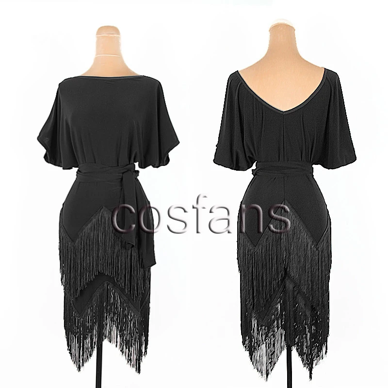 Latin Dance Kostüm Weibliche Erwachsene Praxis Latin Ballroom Dance Kleid fringe Professionelle Samba Ballsaal Ausbildung kleid Kleidung