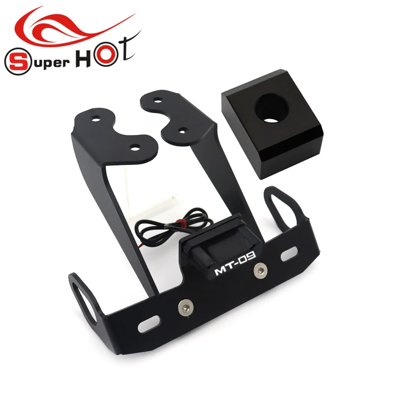 For YAMAHA MT09 FZ09 SP09 MT 09 FZ 09 MT-09 FZ-09 2017 2018 2019 2020 Motorcycle Accessories License Plate Holder Frame Bracket