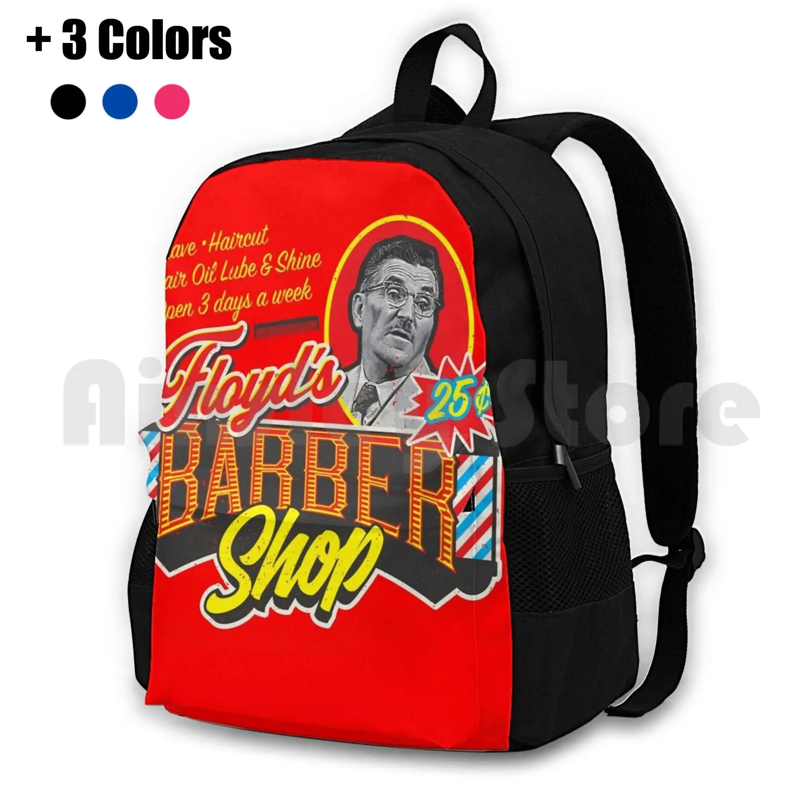 Barbershop Outdoor Hiking Backpack Waterproof Camping Travel Vintage Andy Griffith Show Barber Barber Barbershop Barber Shop