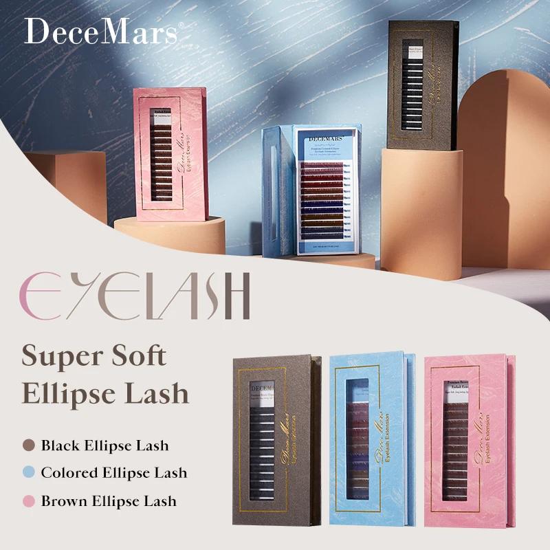 DeceMars Super Soft Ellipse Eyelash Extension Flat LASH