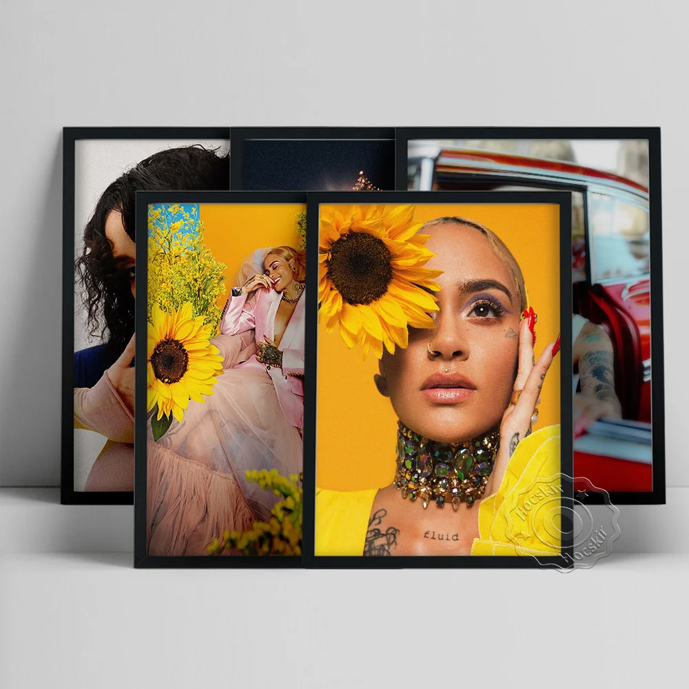 Kehlani America Singer-Songwriter Poster, Hip Hop Female Singer Wall Painting, Music Star Wall Stickers, Fans Collect Art Prints