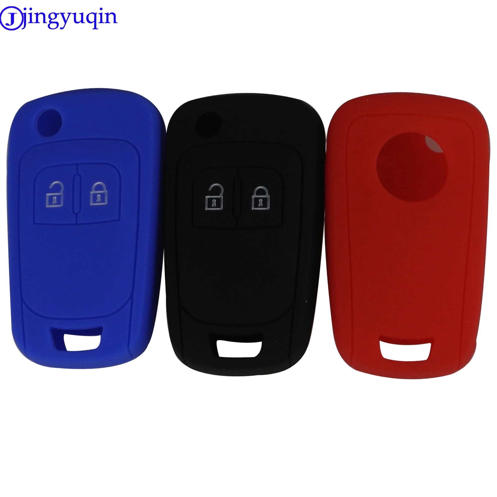 jingyuqin Silicone Car Key Protective Holder Cover Bag Case For Opel Astra Corsa ADAM Antara Meriva Zafira Insignia Accessories