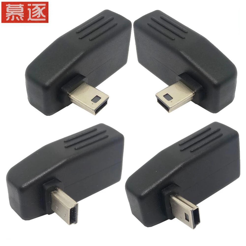 Mini USB 5Pin Männlichen zu USB Weiblich 90 grad Winkel Konverter Stecker daten Sync OTG Adapter für Auto MP3 MP4 tabletten Hand