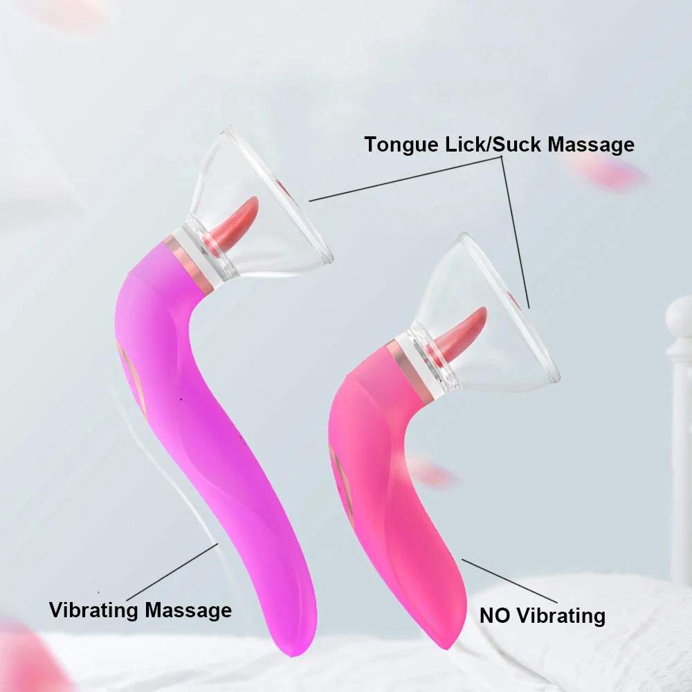 Realistic Tongue Licking Vibrators For Women Nipple Clitoris Sucker Breast Pump Enlargement Big Dildos Anal Plug Sex Toys Erotic