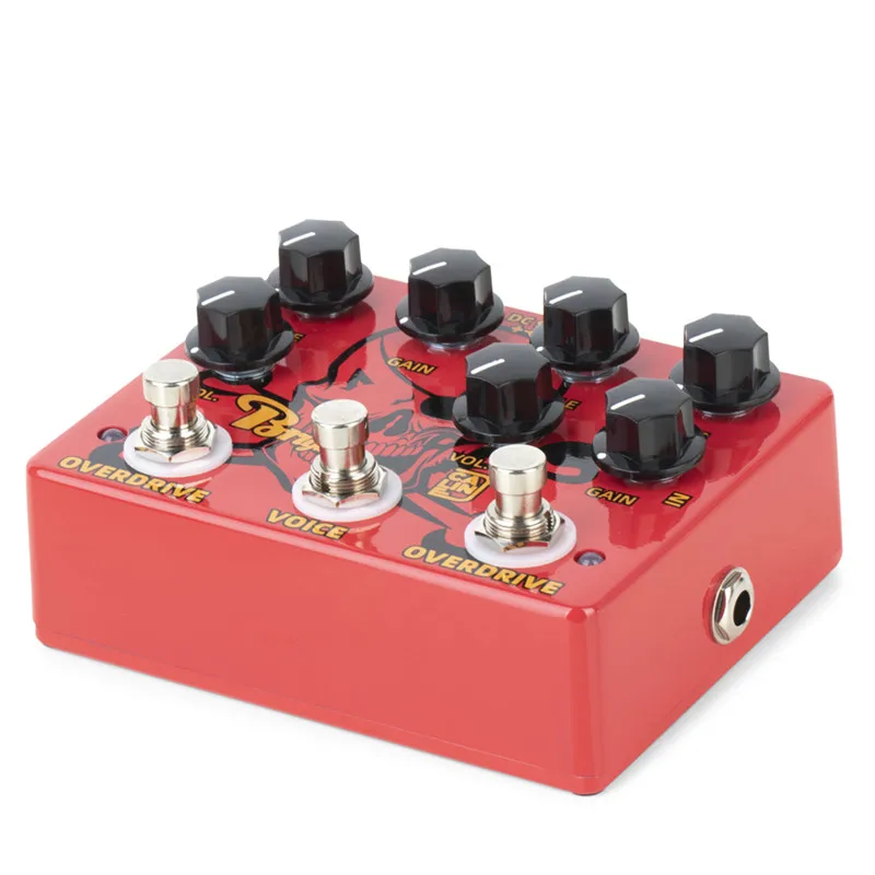 Caline-Pedal de doble efecto Overdrive para guitarra, accesorios de guitarra, brigada de DCP-07