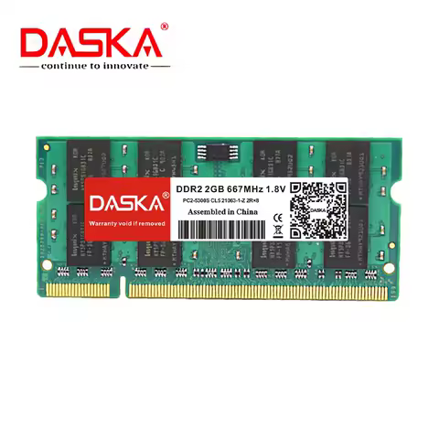 DASKA Brand DDR2 RAM 2GB Laptop Memory Notebook SO-DIMM 800 667mhz 200pin 1.8V Lifetime Warranty