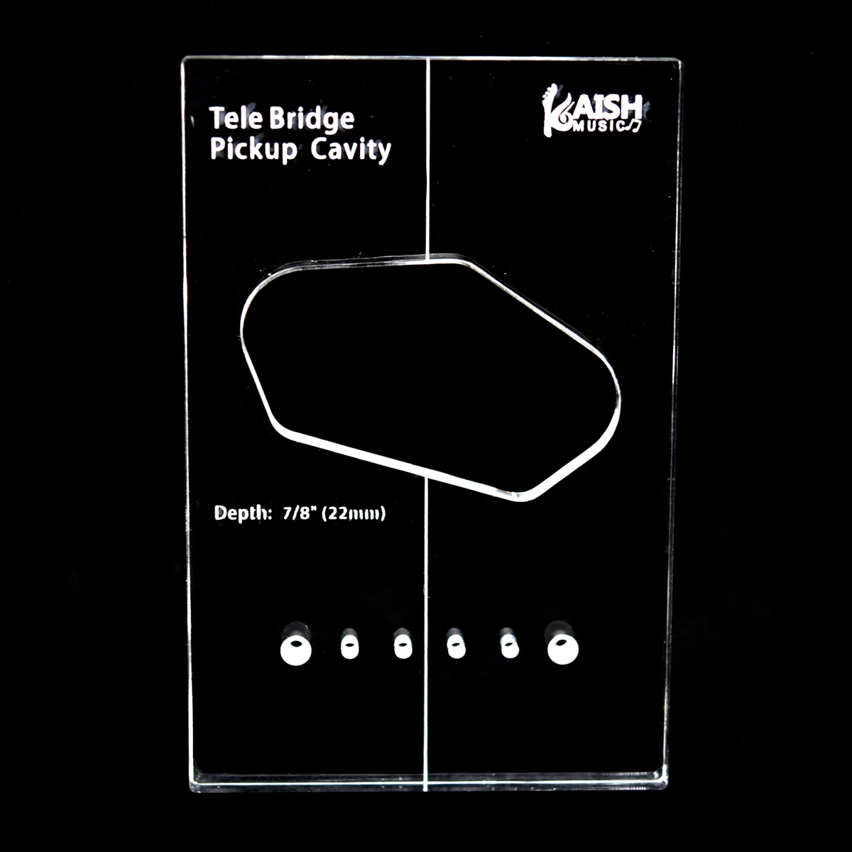 KAISH Acrylic Pickup Routing Template Pickup Templates for Tele Body or Pickguard Rout