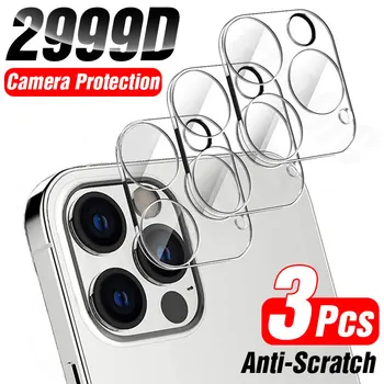 3Pcs Full Cover Camera Lens Protector on For iPhone 12 13 Pro Max Mini Tempered Glass For iPhone 11 Pro Max XR Camera Protector 1