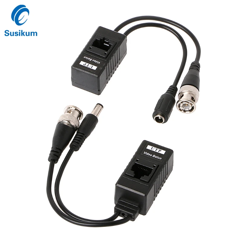 Витая пара разъемов Ethernet 5MP HD Video Balun BNC к RJ45 CCTV для камеры AHD CVI TVI CVBS