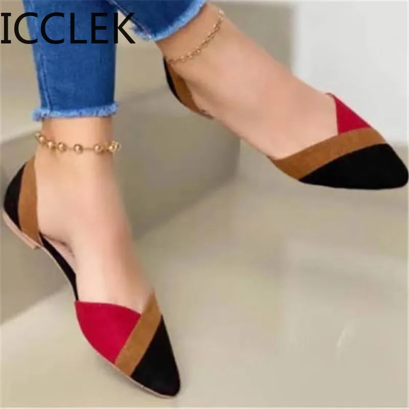 2020 New Arrival Women Flats Beautiful and Fashion Summer Shoes Flat Ballerina Comfortable Casual Women Shoes Size 44