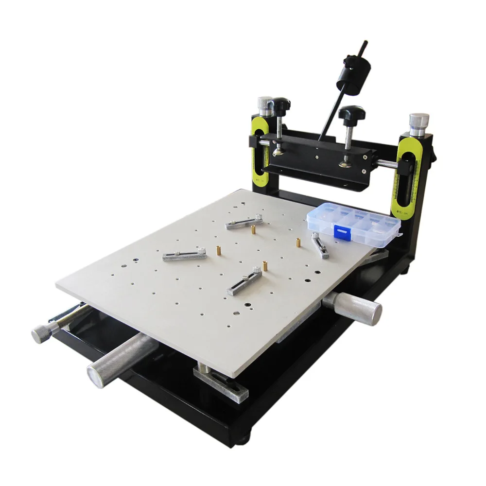 Silk Printing Table Manual Screen Machine SMT Solder Paste Finger Running Ink Press