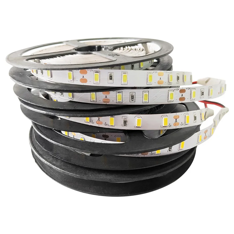 5M 10M IP65 DC12V 2800lm 아이스 블루 15000K 색상 디밍 가능 SMD 5730 LED 유연한 스트립 조명 4300k 따뜻한 흰색 8MM PC 60Led/m