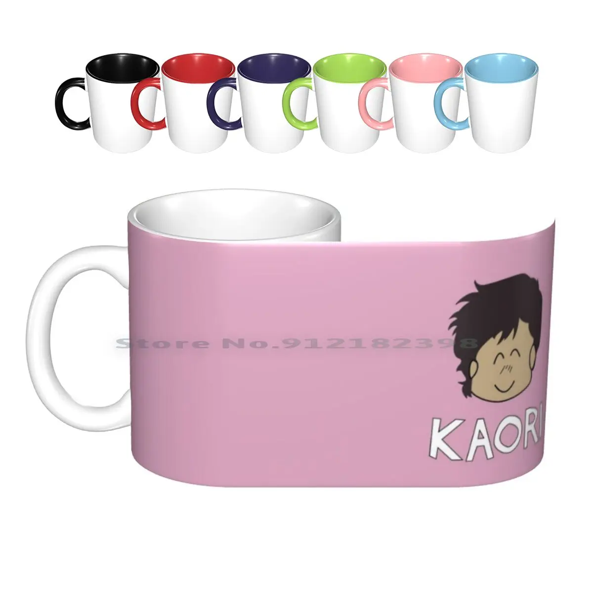 Kaori Mug Ceramic Mugs Coffee Cups Milk Tea Mug City Hunter Manga Nicky Larson Ryo Saeba Anime Animanga Kaori Makimura Creative