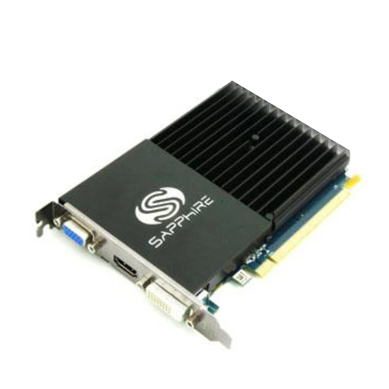 Original SAPPHIRE Video Cards GPU AMD Radeon HD 6450 1GB GDDR3 Graphics Cards Desktop PC Computer Screen Card HDMI Used