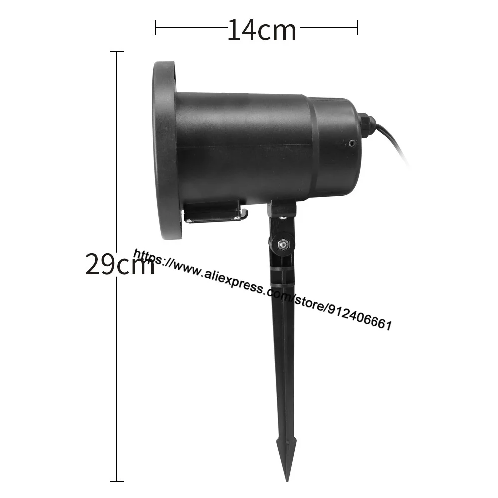 Snow Pattern Rotating Projection Lamp Landscape Lighting Christmas Party LED Stage Light IP 65 Outdoor Garden Lawn Pattern Lamp