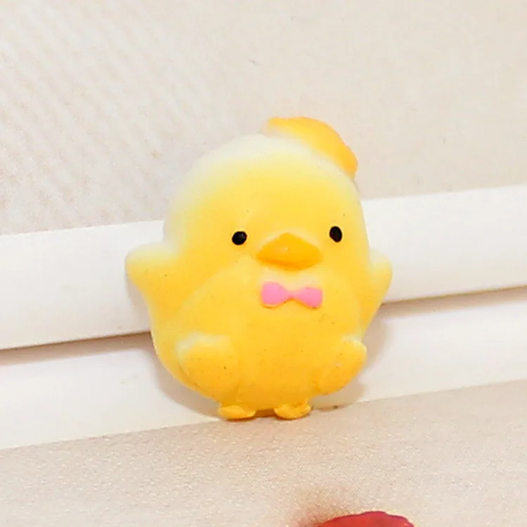 50pcs Resin Chick Charm Cabochon Pendants 20*15MM Resin Yellow Chick Flat Back DIY Jewelry Accessories Refrigerator Magnet