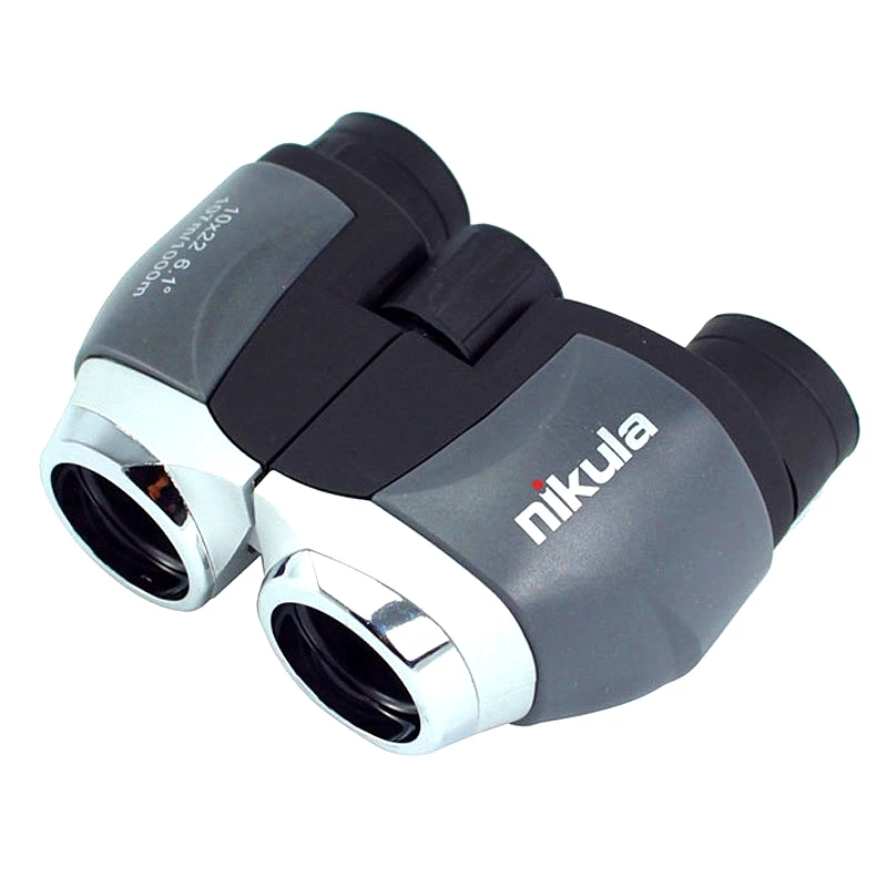 Genuine Telescope Nikula 10x22 Hd Binoculars Fun Sports Game Concert Telescopio Spotting Scope Mini for Fishing Portable Outdoor