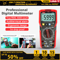 UNI-T UT89X UT89XD Professional Digital Multimeter True RMS NCV 20A Current AC DC Voltmeter Capacitance Resistance Tester