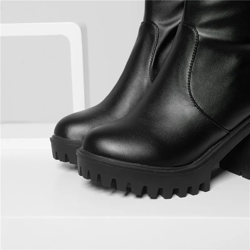 ASUMER 2022 hot sale over the knee thigh high boots women round toe high heels platform boots slim party prom shoes woman