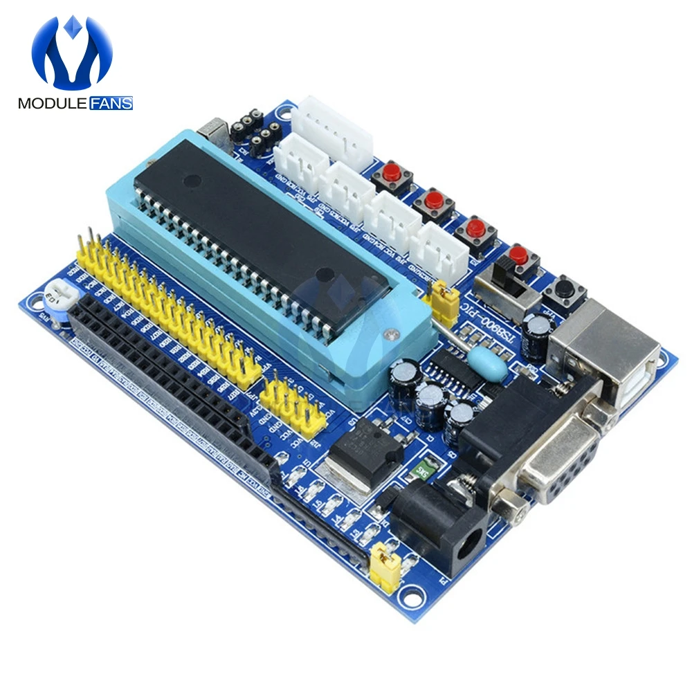 DC 12V PIC16F877A PIC Mindest System Development Board Emulator JTAG ICSP Programm Mindest System Mikrocontroller Modul – Detail 7