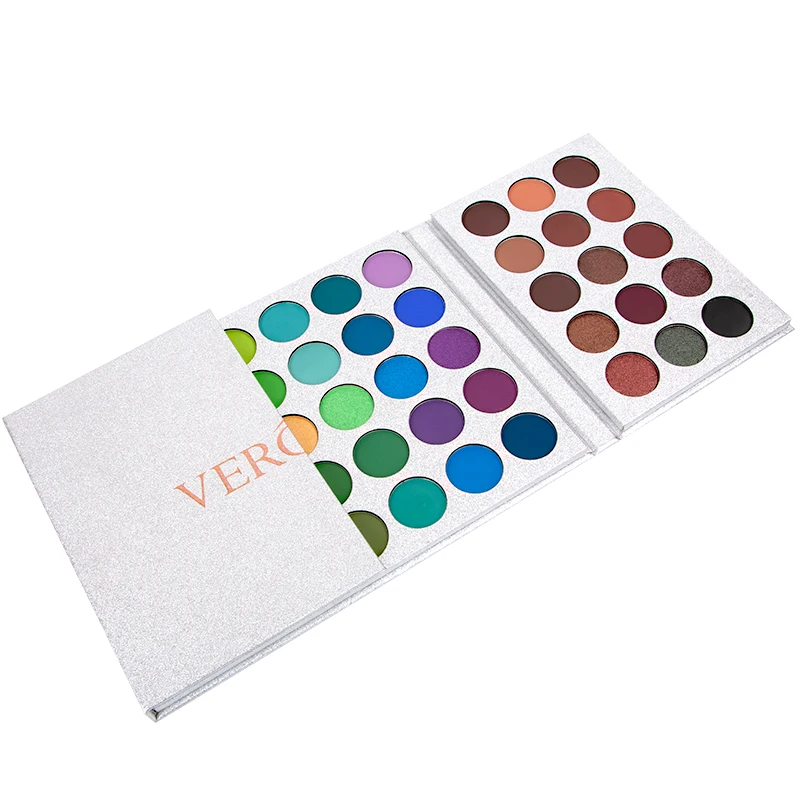 VERONNI New Makeup Eyeshadow Pallete Gorgeous Me 65 Colors Pressed Glitter Eye shadow Palette Color Board Palette