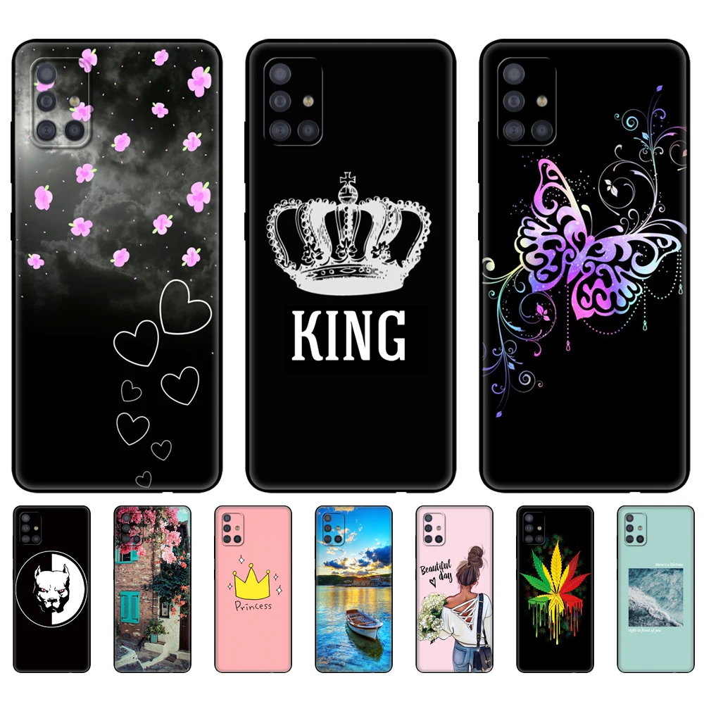 For Samsung Galaxy A71 Case Silicon Back Cover Phone Case For Samsung A71 A715 Soft Case 6.7inch black tpu case