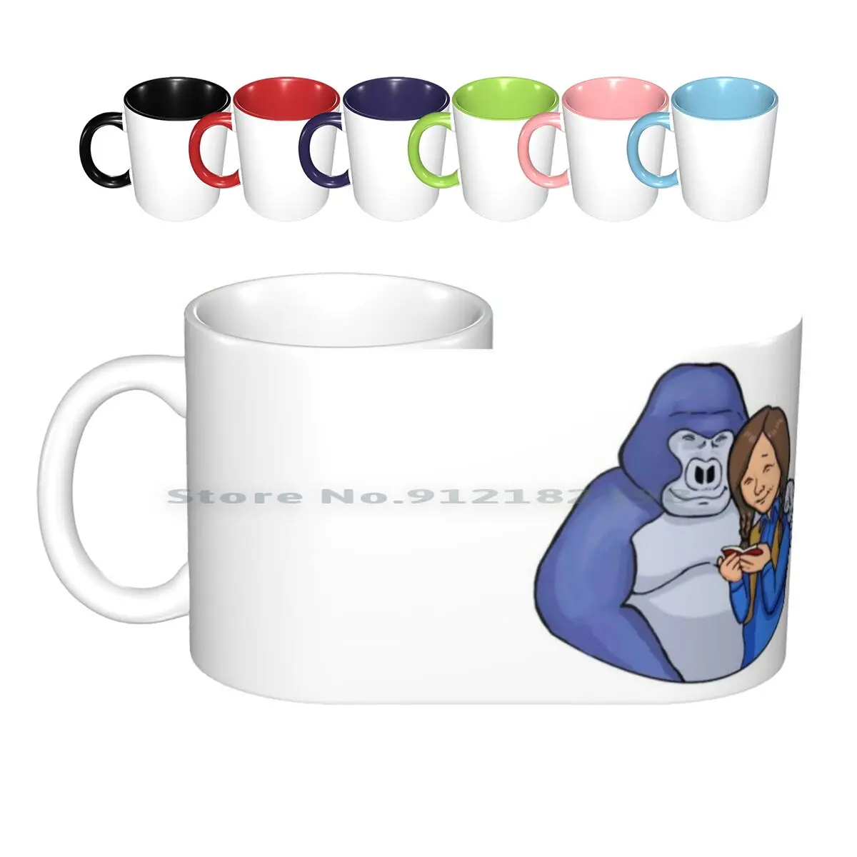 Dian Fossey And Company Ceramic Mugs Coffee Cups Milk Tea Mug Dian Fossey Animal Abuse Gorillas Primates Animal Kingdom Africa