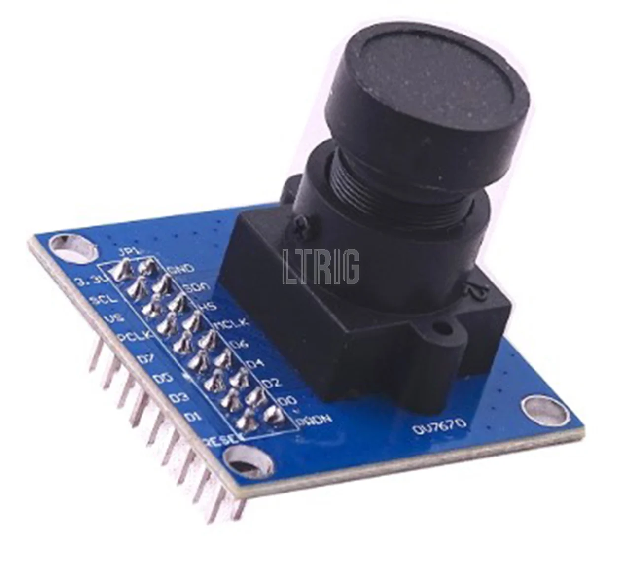 

LTRIG custom 1Pcs OV7670 camera module Supports VGA CIF auto exposure control display active size 640X480