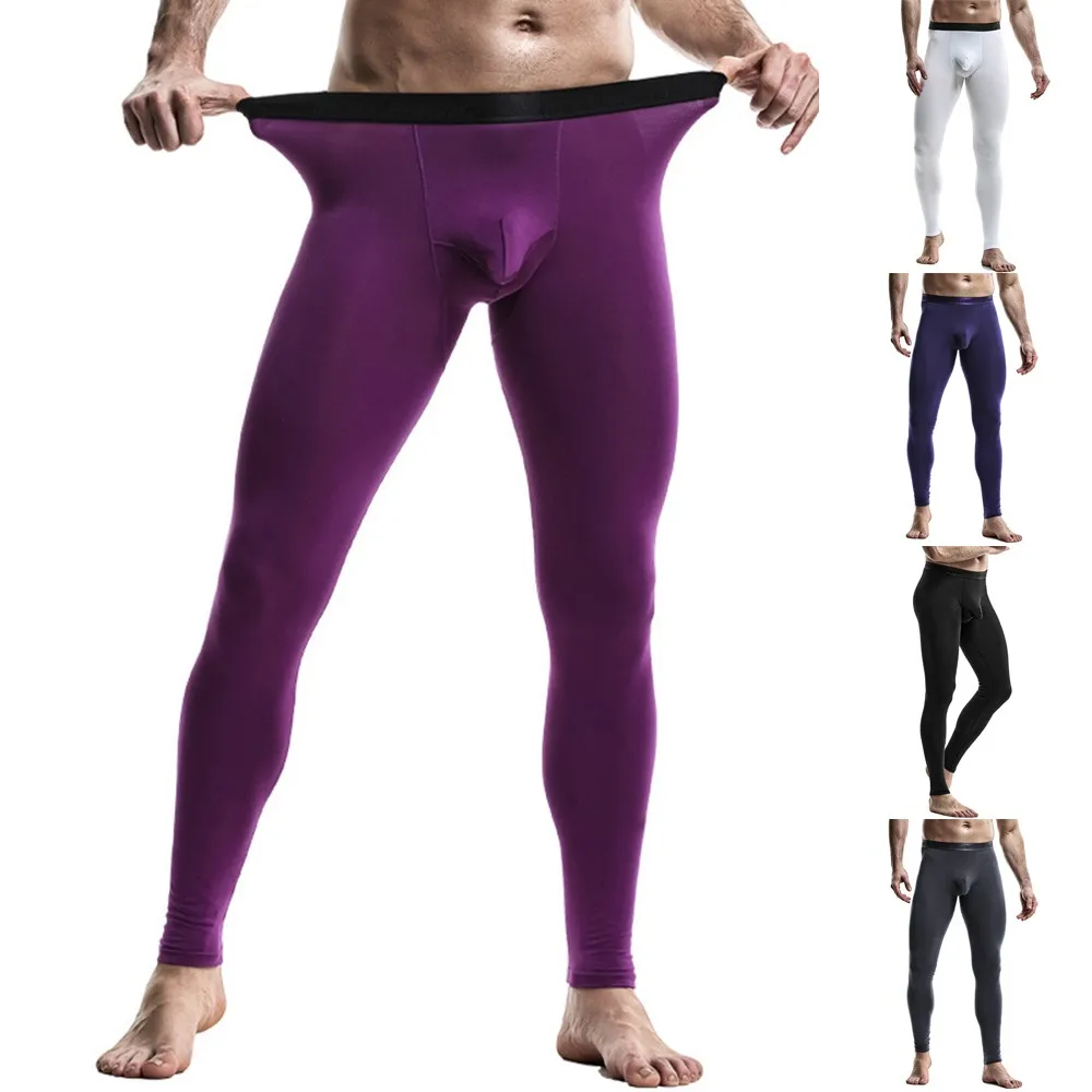 

New Men Thermal Underwear Warm Long Johns Leggings Baselayer Underwear Bottoms Winter Spring Sportswear Male Thermal Tights
