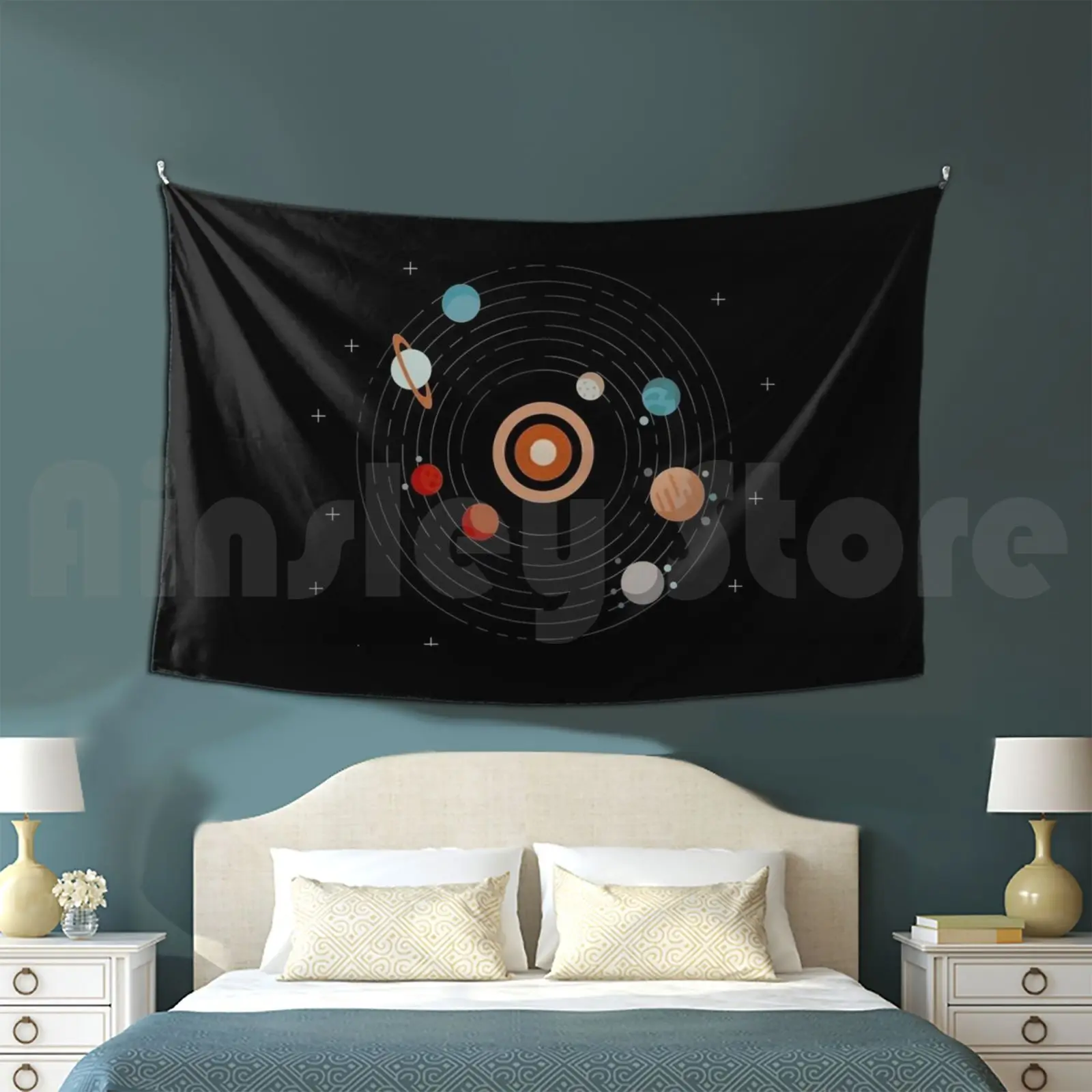 Solar System Orbit Tapestry Background Wall Hanging Space Space Space Outer Space Outer Space