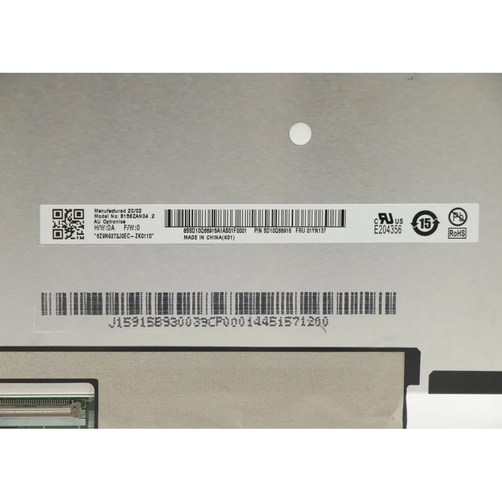 Imagem -04 - para Thinkpad x1 Extrema 2nd Gen Uhd Ips Lcd Tela Led Sem-toque Painel de Tela Digitador 01yn137 5d10v82359 5d10v82362
