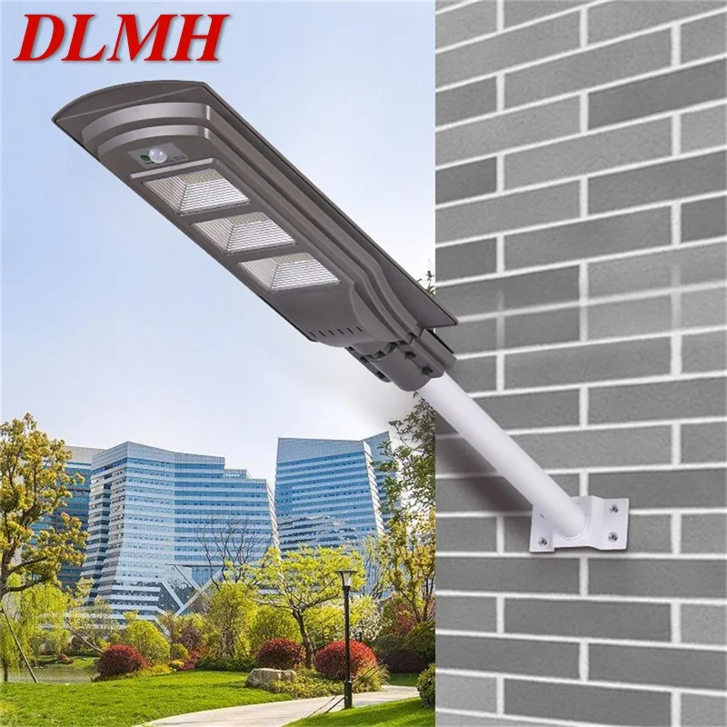 

DLMH Solar Wall Light Outdoor LED Waterproof IP65 Modern Patio Garden Human Body Induction Street Lights For Home Porch Garden