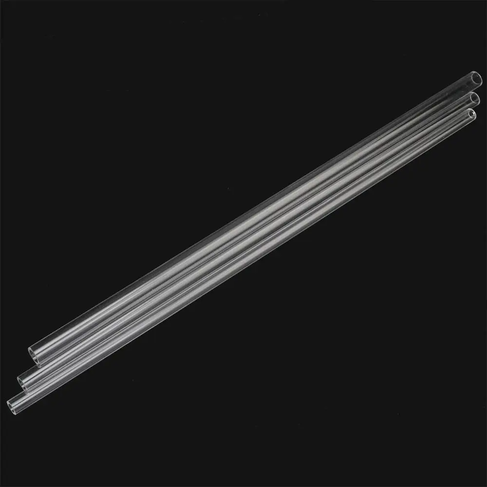 12/14/16mm Acrylic Pipe Length 48~50cm Highly Transparent Tube Fish Tank Aquarium Pipe Garden Irrigation Pipe Fittings 3Pc