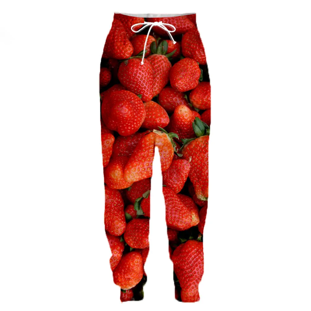 

New 3D Printing Meat and Fruit Fashion Men Women Tracksuits Crewneck Hip Hop Pants Plus Size S-7XL Streetwear